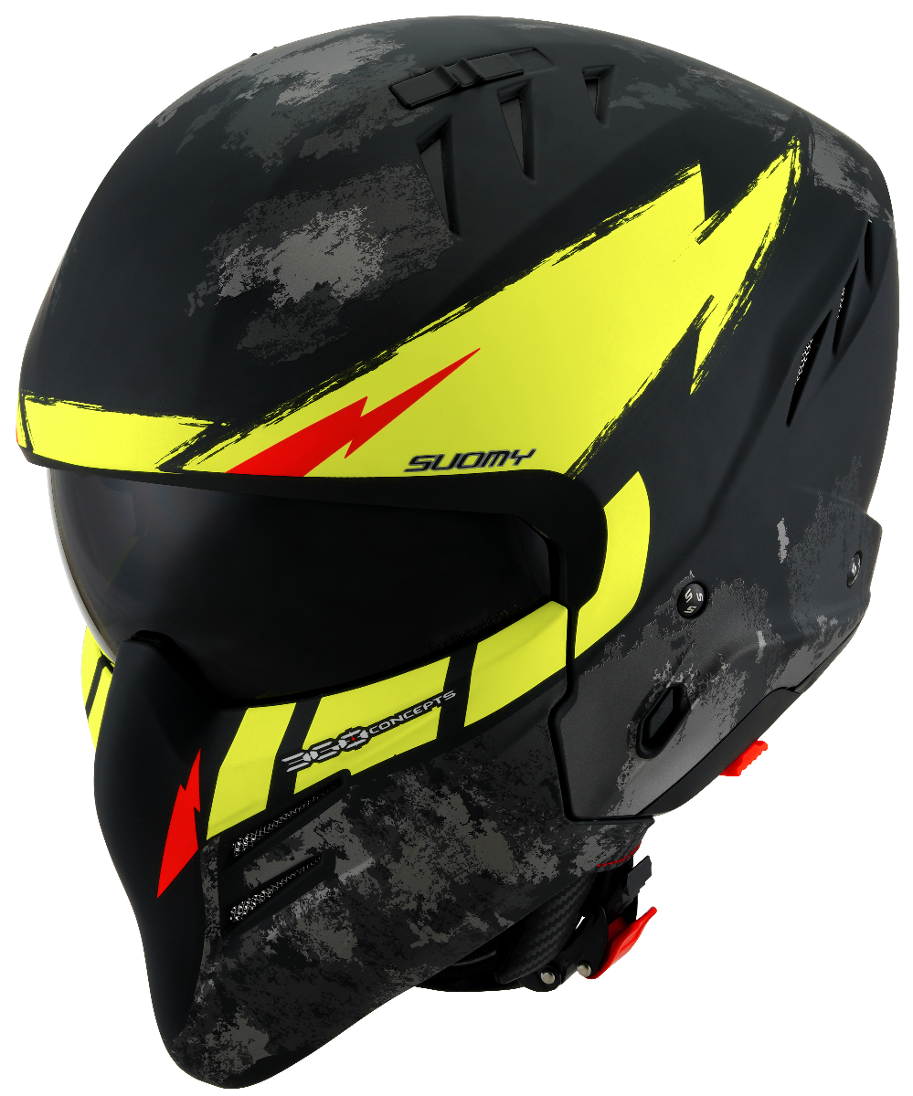 ARMOR HI VOLT MATT BLACK/YELLOW
